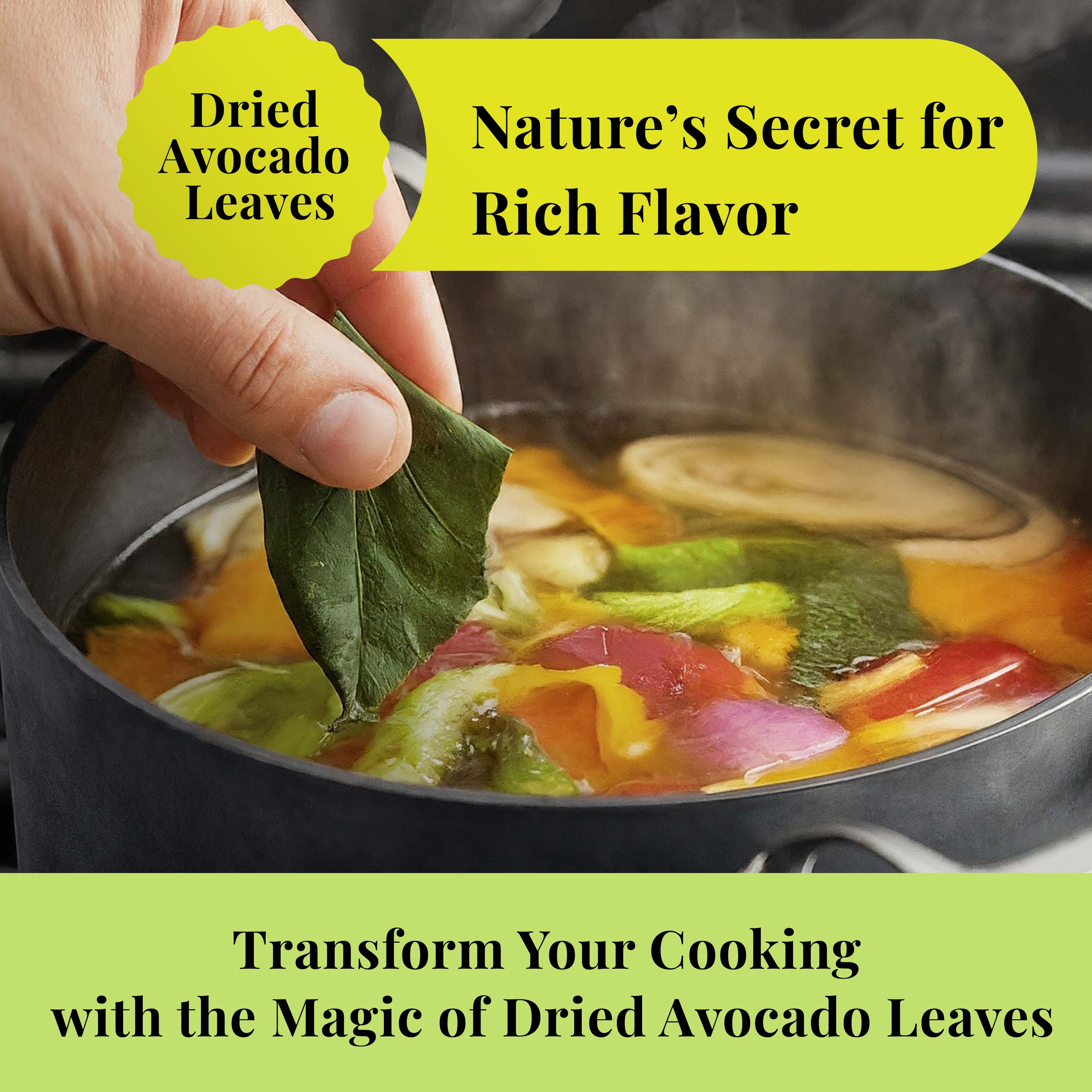 Dried Avocado Leaves, (Hojas De Aguacate) - 2.6oz (75gm). Makes 28 cups Akshit