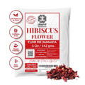 Akshit 5 oz. Dried Hibiscus Flowers (Flor de Jamaica) Tea | Loose Leaf Tea | Caffeine-Free | Vegan Friendly | Fleurs d'hibiscus – Antioxidant Herbal Tea Akshit