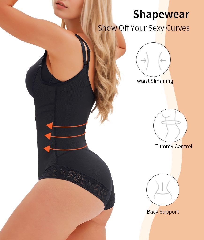 Colombian Shapewear Bodysuit – Sculpt & Lift Fit Cnasti Strings and Thangs