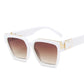 Luxury Brand Designer Oversized Square Sunglasses Women Men Shield Big Frame Cool Ins Sun Glasses For Female