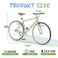 Single Speed Retro style 700C Road Bike For men women's City Bicycle,Steel Frame