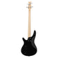 Glarry 44 Inch GIB 4 String H-H Pickup Laurel Wood Fingerboard Electric Bass Guitar with Bag and other Accessories Black