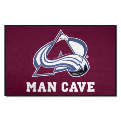 NHL - Colorado Avalanche Man Cave Starter Rug 19"x30"