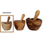 Olive Wood Rustic Mortar and Pestle