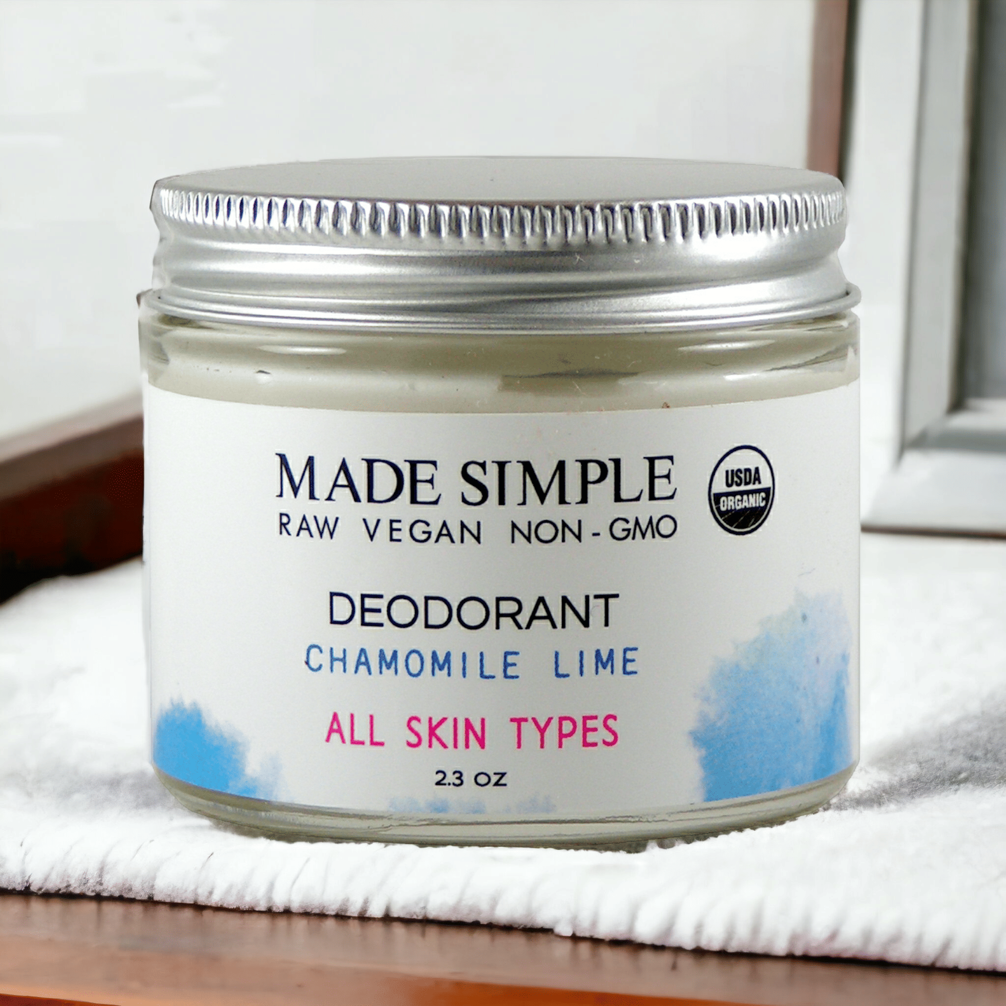 Natural Chamomile Lime Deodorant - Organic, Vegan & Cruelty-Free Freshness Core Sports & Fitness