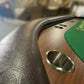 INO Design 96" Premium 10 Player Oval Brown & Green Speed Cloth Texas Holdem Casino Poker Table with Dimmable LED