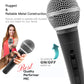 5 Core Premium Vocal Dynamic Cardioid Handheld Microphone Neodymium Magnet Unidirectional Mic; 16ft Detachable XLR Deluxe Cable to ? Audio Jack; Mic Clip; On/Off Switch for Karaoke Singing ND-58