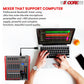 5 Core Audio Mixer DJ Equipment Digital Sound Board Karaoke XLR Mixers Professional 6 Channel Bluetooth USB w Effects for Recording Music Studio PC Podcast Instruments Consola De Sonido - MX 6CH