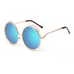 SHAUNA Vintage Oversize Round Sunglasses Women Alloy Around Hollow Frame Brand Designer Fashion Circling Frog Sun Glasses UV400