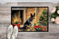 Australian Cattle Dog Cozy Christmas Doormat Front Door Mat Indoor Outdoor