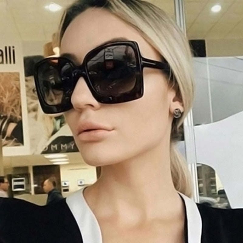 Fashion Cool Oversized Sunglasses Women Brand Designer Sun Glasses For