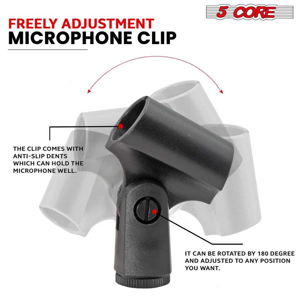 5 Core Instrument Microphone Cardioid Uni Directional Pickup • for Live Performances and Recording - INSTRU MIC 100 BLK