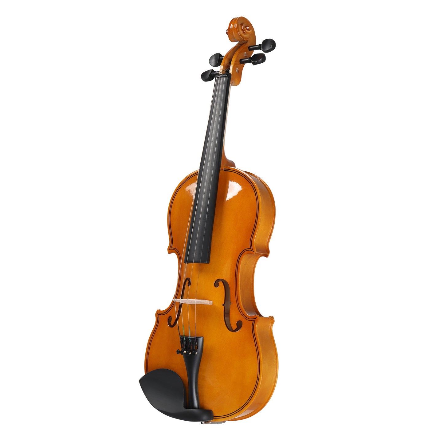 Full Size 4/4 Violin Set for Adults Beginners Students with Hard Case,Violin Bow,Shoulder Rest,Rosin,Extra Strings and Sordine