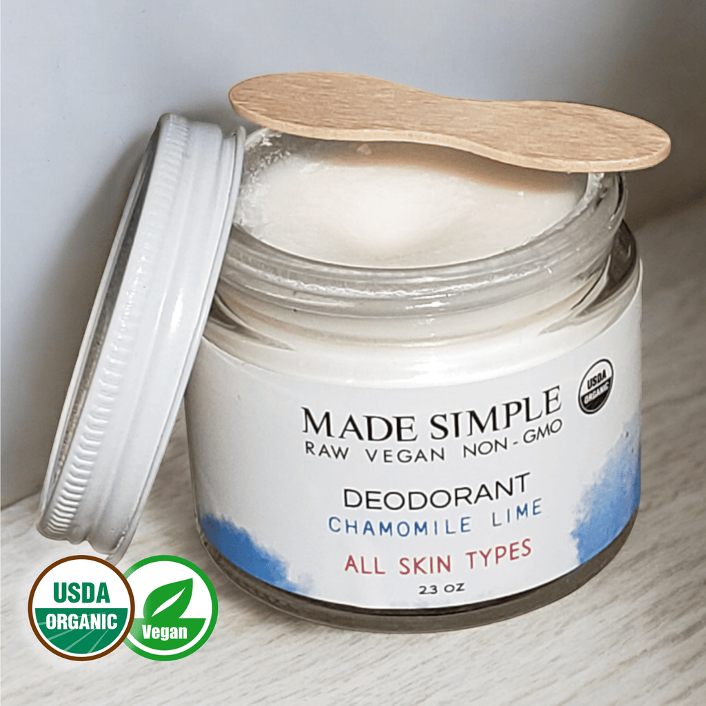 Natural Chamomile Lime Deodorant - Organic, Vegan & Cruelty-Free Freshness Core Sports & Fitness