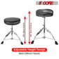 5 CORE Drum Throne Height Adjustable Guitar Stool Thick Padded Memory Foam DJ Chair Seat with Anti Slip Feet Multipurpose Musician Chair for Adults and Kids Drummer Cello Guitar Player - DS CH BLK