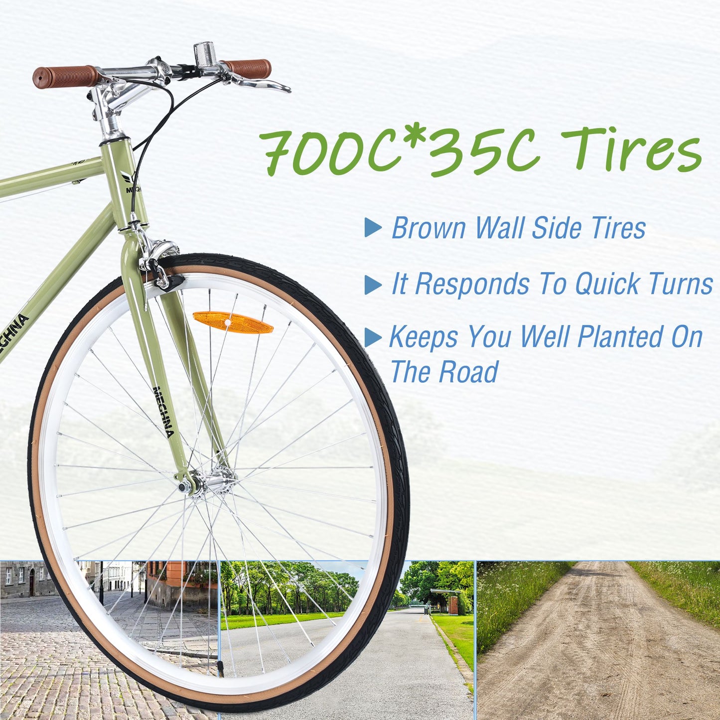 Single Speed Retro style 700C Road Bike For men women's City Bicycle,Steel Frame