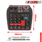 5 Core Audio Mixer Dj Mixer 4 Channel Sound Board w Built-in Effects & Usb Interface Bluetooth Karaoke Podcast Music Mixer MX 4CH