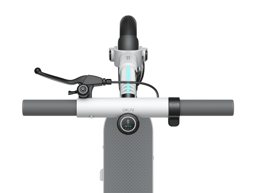 Foldable Electric Scooter w/18.6 Miles Max Operating Range & 15.5 mph Max Speed - White Core Sports & Fitness