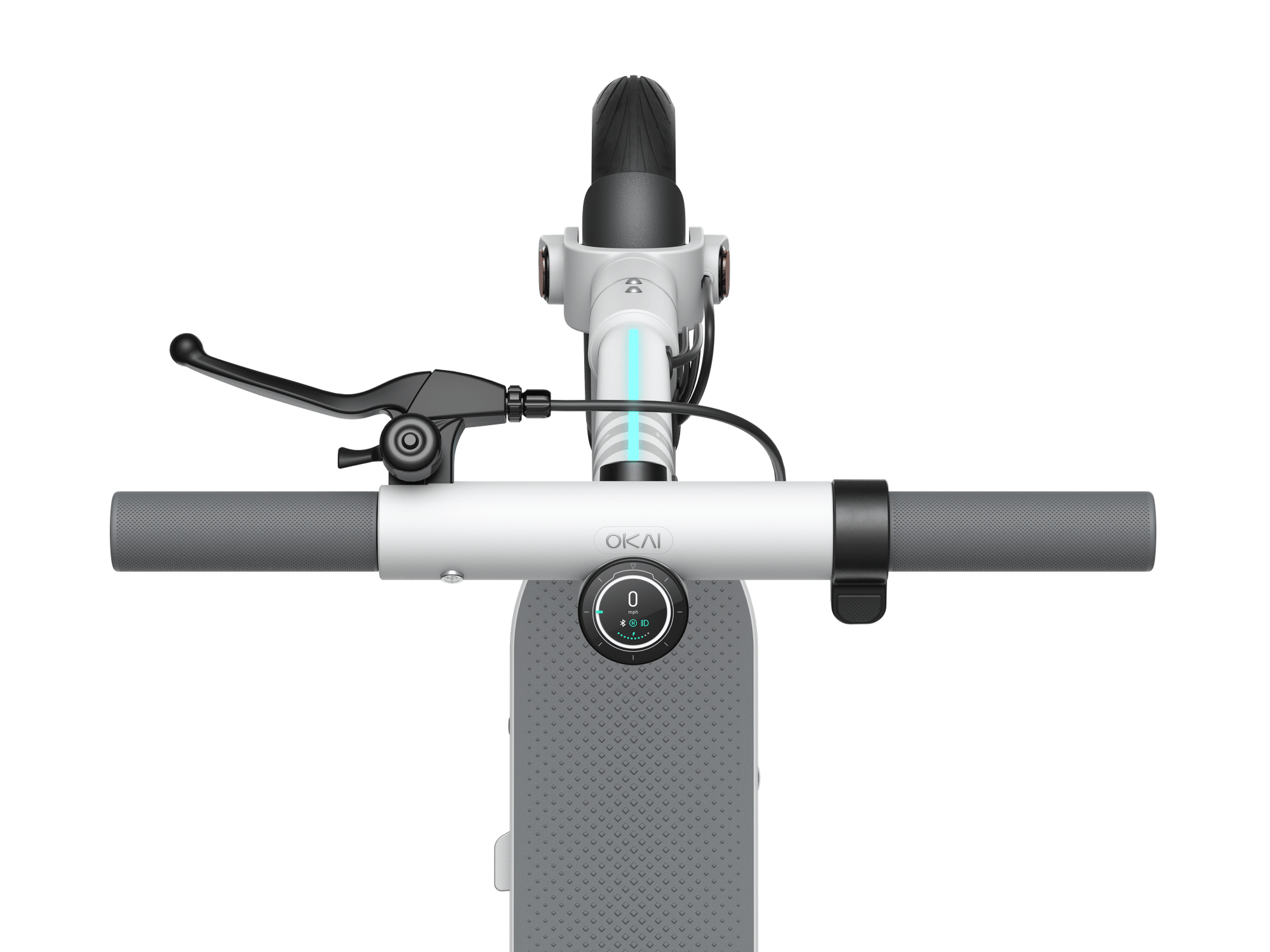 Foldable Electric Scooter w/18.6 Miles Max Operating Range & 15.5 mph Max Speed - White Core Sports & Fitness