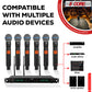 5 Core Wireless Microphones 8 Channel Dynamic Karaoke Professional UHF Singing Mic System Handheld Cordless Microfonos Inalambricos for Singer DJ Church - WM UHF HM