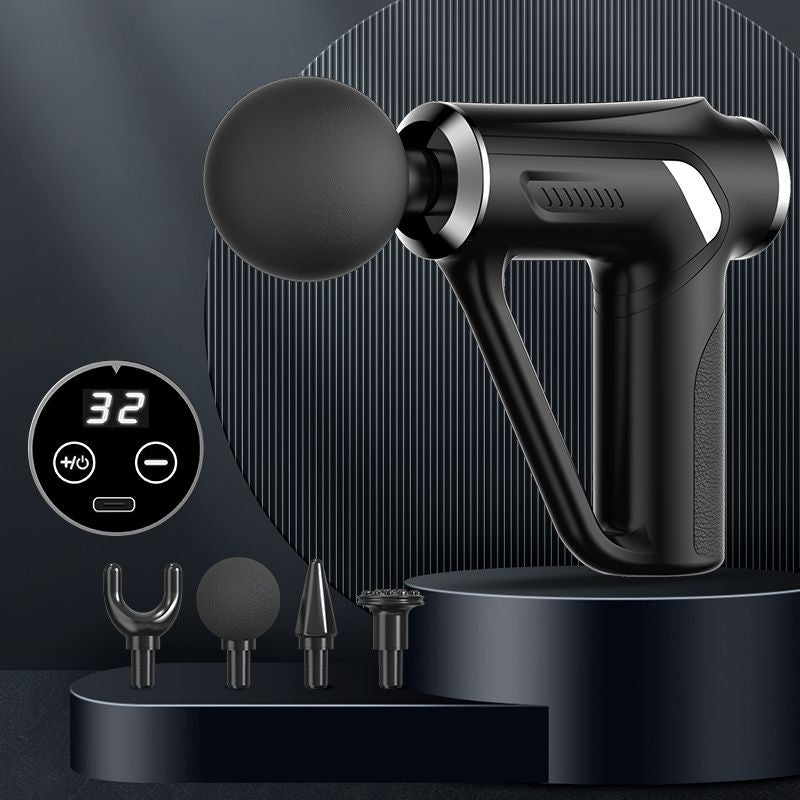 1pc Tricep Gun Deep Muscle Massage Relax Outdoor Fitness Equipment Shock Full Body Massager Electric Massage Gun Core Sports & Fitness