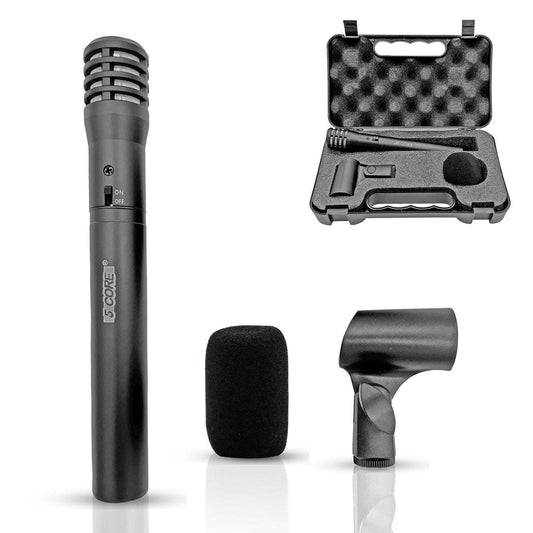 5 Core Instrument Microphone Cardioid Uni Directional Pickup • for Live Performances and Recording - INSTRU MIC 100 BLK