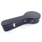 Glarry Hardshell A-Style Microgroove Pattern Leather Wood Mandolin Case Black