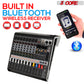 5 Core Audio Mixer 8 Channel DJ Controller Professional Sound Board Bluetooth USB 48V - MX 8 CH L