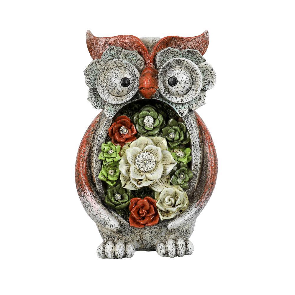 Garden owl statue