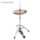 Professional Pedal Control Style Drum High Hat Cymbal Stand with Pedal Silver & Black