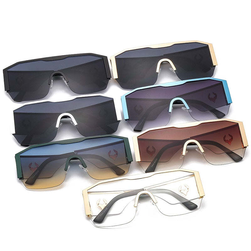 D&t 2023 New Fashion Shield Sunglasses Men Women High Quality Luxury