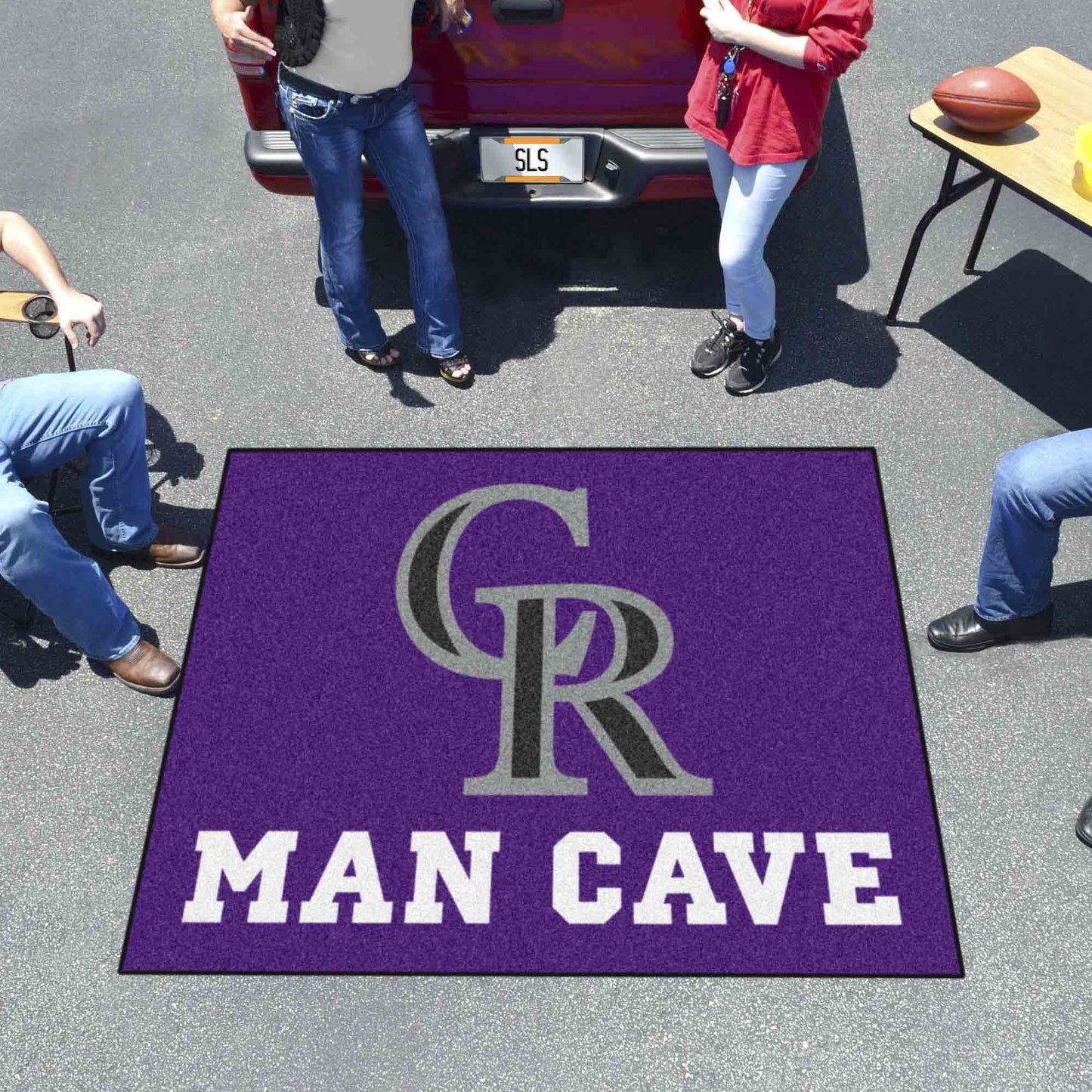 MLB - Colorado Rockies Man Cave Tailgater Rug 5'x6'