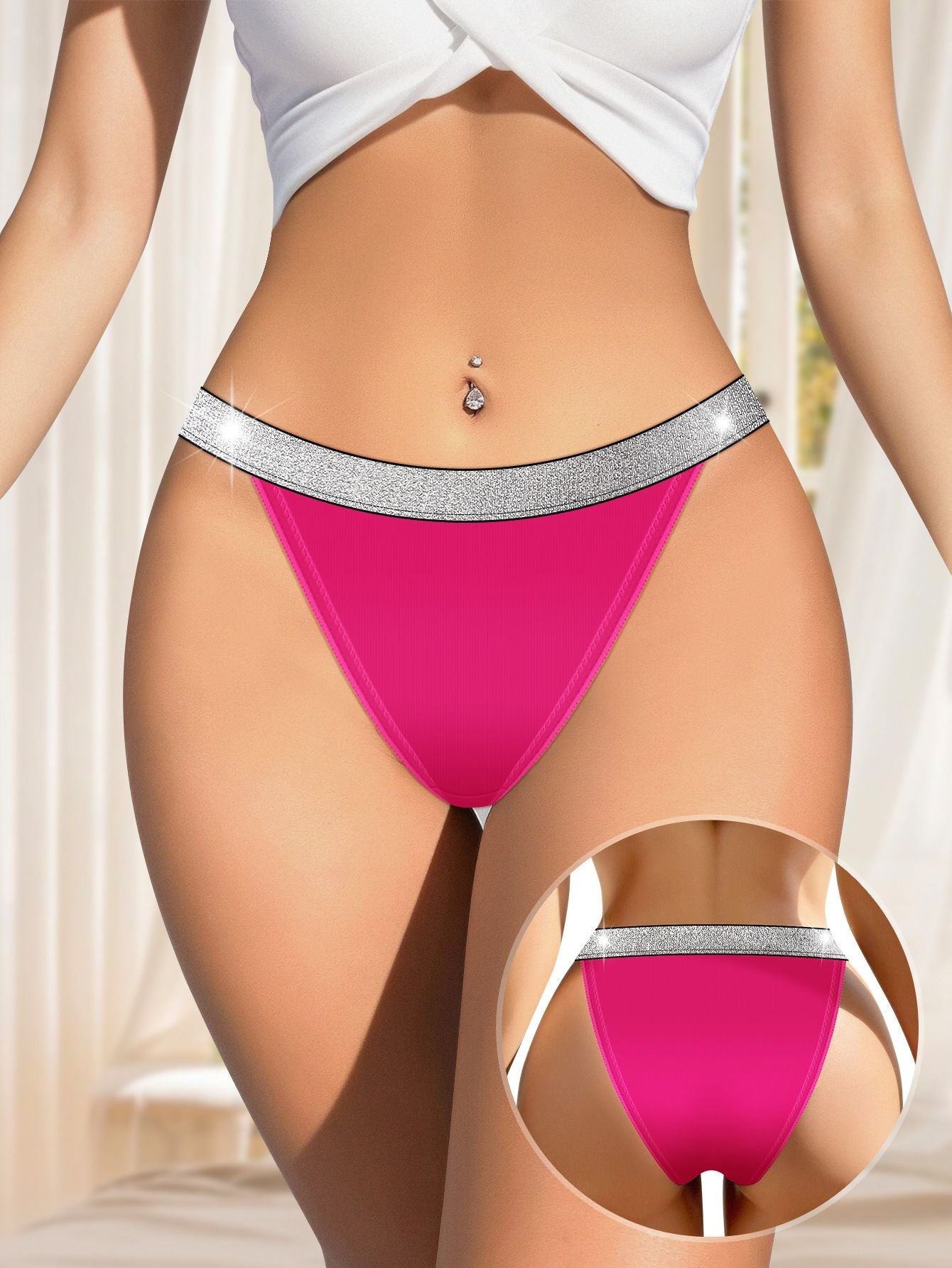 4 Pack Women’s Sexy Lace G-String Panty Set Cnasti Strings and Thangs