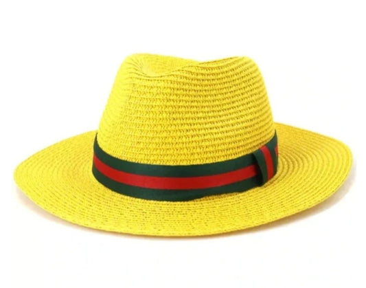 Gucci Inspired Straw Fedoras