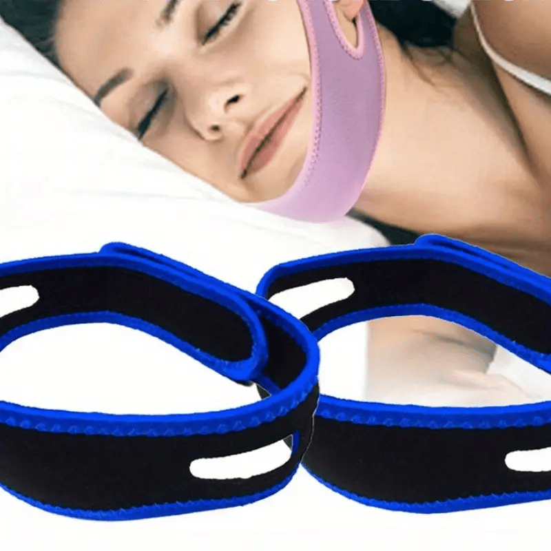 2 Pack Anti Snore Chin Strap Stop Snoring Belt Sleep Apnea Support Solution Cnasti Strings and Thangs