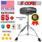 5 CORE Drum Throne Height Adjustable Guitar Stool Thick Padded Memory Foam DJ Chair Seat with Anti Slip Feet Multipurpose Musician Chair for Adults and Kids Drummer Cello Guitar Player - DS CH BLK