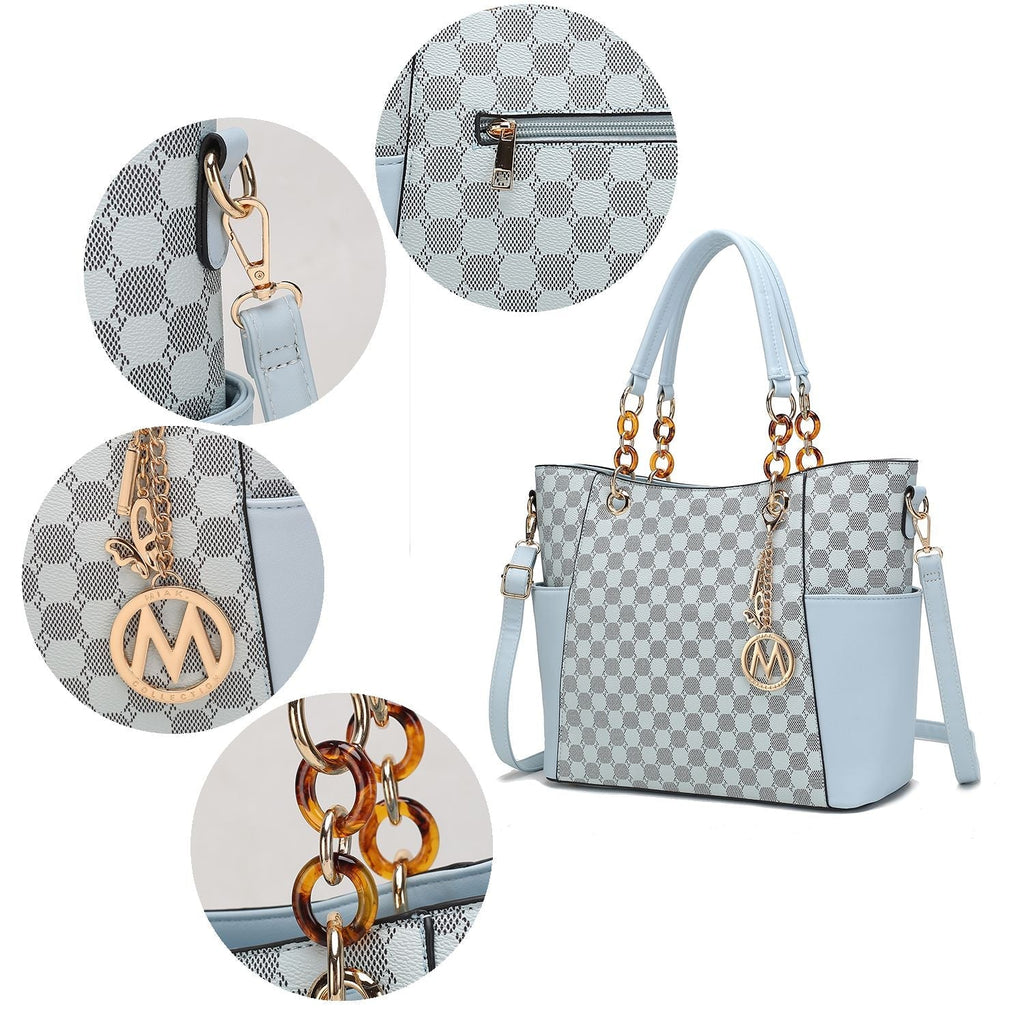 MKF Collection Merlina 2 PCS Women Tote Handbag with Wallet by Mia k Cnasti Strings and Thangs