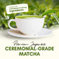 Organic Matcha Latte Pure Japanese Tea Blend with Ashwagandha and Maca Matcha Tea Powder with Natural Coconut Milk and Vanilla No Added Sugar 4.68 oz 45 Servings