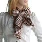 Blando Nobel Brown Plover Design Super Soft Silk Scarf/Wrap/Shawl(Small)