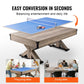 VEVOR Billiards Table Combo Set, 7ft 3-in-1 Multi Game Table with Dining, Pool, and Tennis Table, Includes Full Set of Accessories