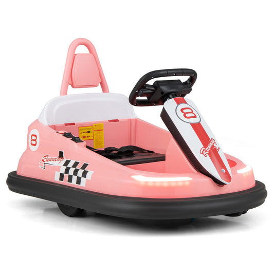 6V kids Ride-on Bumper Car with 360° Spinning and Dual Motors