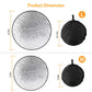 5 In 1 Photography Round Light Reflector Collapsible Multi Disc Light Diffuser w/ Storage Bag Translucent Silver Gold White Black 5 Colors Reflector Disc Holder Clip