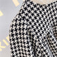 Baby Girl Houndstooth Pattern Mesh Patchwork Chanel's Dress