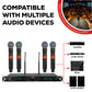 5 Core Wireless Microphones 8 Channel Dynamic Karaoke Professional UHF Singing Mic System Handheld Cordless Microfonos Inalambricos for Singer DJ Church - WM UHF HM