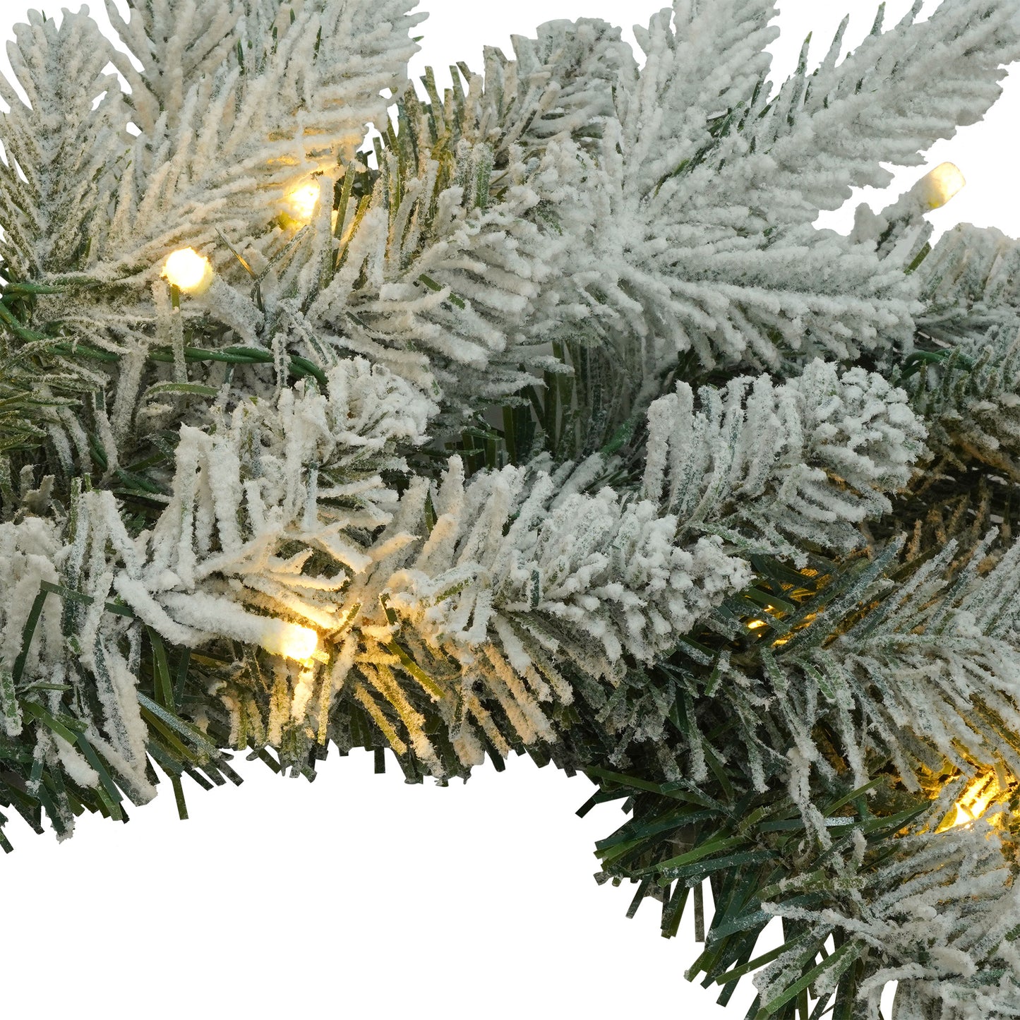 7ft Lighted Artificial Christmas Tree with Wreath Set of 2, Christmas Tree