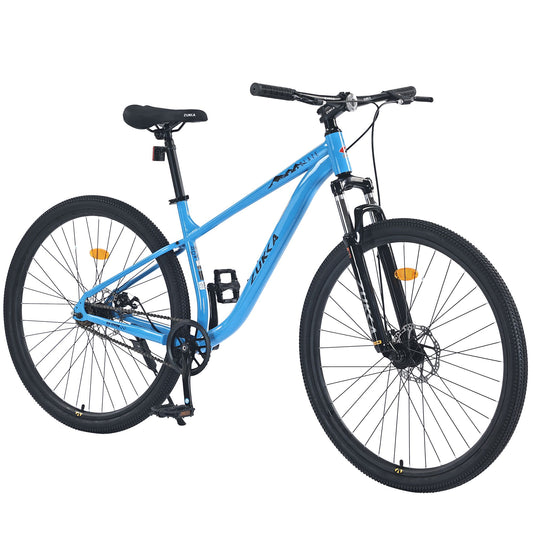 29 Inch Wheels Single Speed Mountain Bike, for Men Women Boys and Girls, Front Suspension, Steel Frame