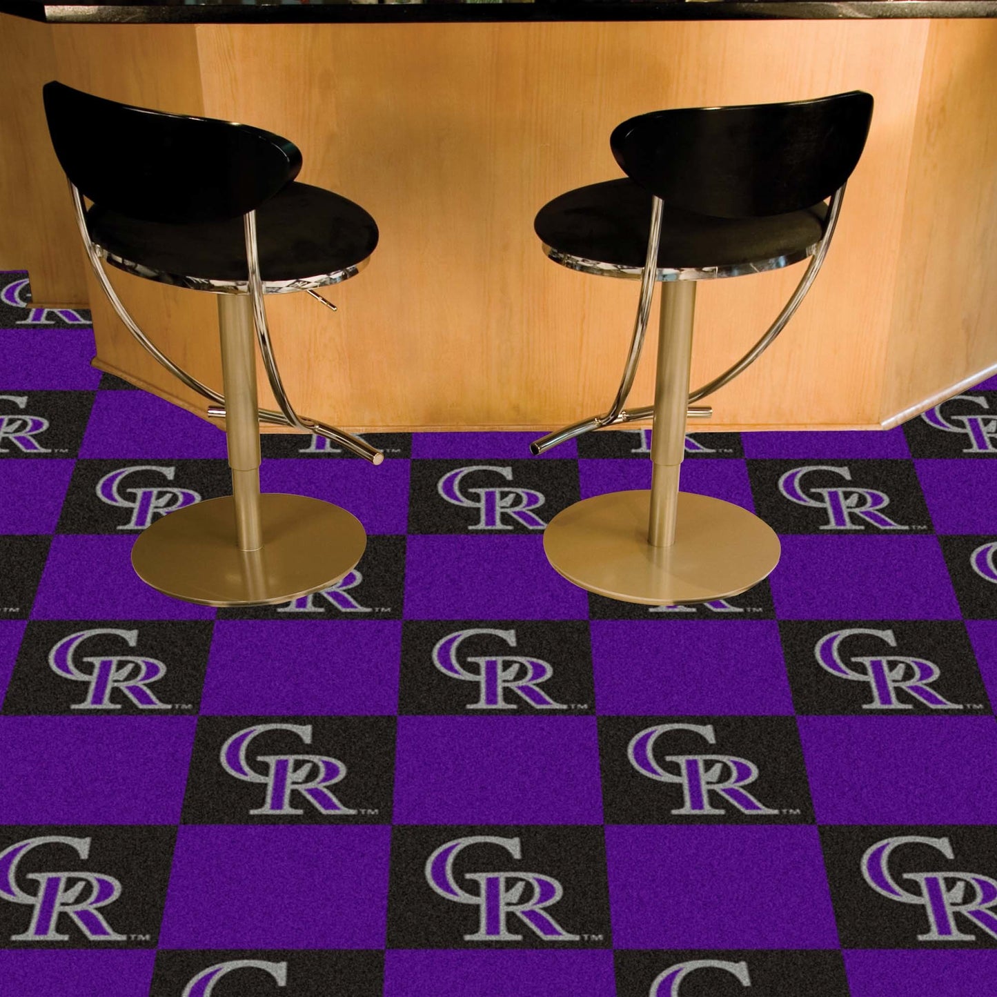 MLB - Colorado Rockies 18"x18" Carpet Tiles