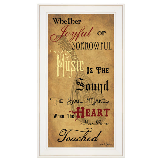 "Sound of the Soul" by Billy Jacobs, Ready to Hang Framed Print, White Frame