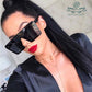 2023 Oversized Square Sunglasses Women Luxury Brand Fashion Red Black Men Gafas Shade Mirror Uv400