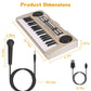 37 Keys Digital Music Electronic Keyboard Electric Piano Musical Instrument Kids Learning Keyboard with Microphone for 3-10 Year Old Kids Girls Boys